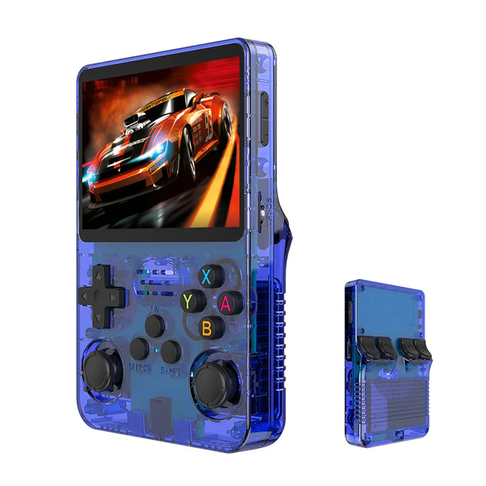 Consola de juegos portátil Retro ARKOS R36S, sistema Linux, reproductor de vídeo con pantalla IPS de 3,5 pulgadas, consola de juegos portátil de 64GB/128GB