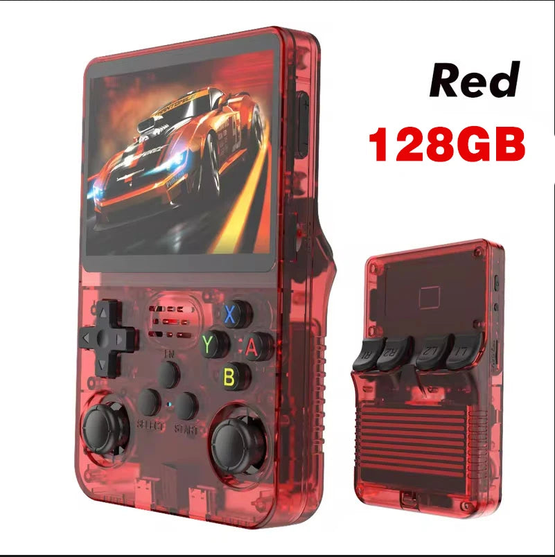 Consola de juegos portátil Retro ARKOS R36S, sistema Linux, reproductor de vídeo con pantalla IPS de 3,5 pulgadas, consola de juegos portátil de 64GB/128GB