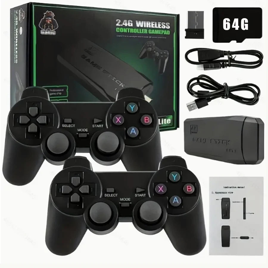 Consola Retro 4K Basix 64GB +20,000 Juegos y Controles Inalámbricos