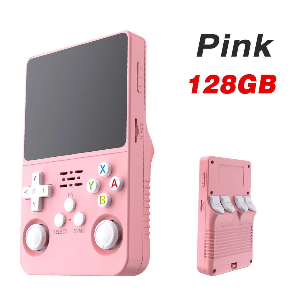 Consola de juegos portátil Retro ARKOS R36S, sistema Linux, reproductor de vídeo con pantalla IPS de 3,5 pulgadas, consola de juegos portátil de 64GB/128GB