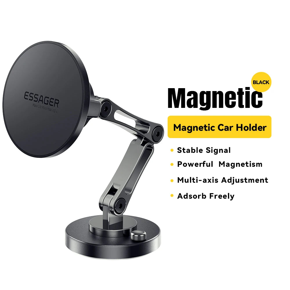 Essager-cargador inalámbrico magnético para teléfono de coche, soporte de montaje de pasta fácil de carga rápida de 15W para Magsafe iPhone 15 14 13 Pro Max