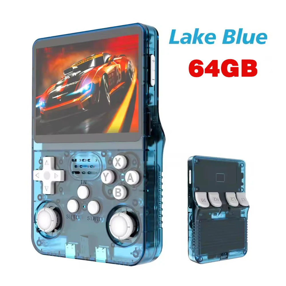 Consola de juegos portátil Retro ARKOS R36S, sistema Linux, reproductor de vídeo con pantalla IPS de 3,5 pulgadas, consola de juegos portátil de 64GB/128GB