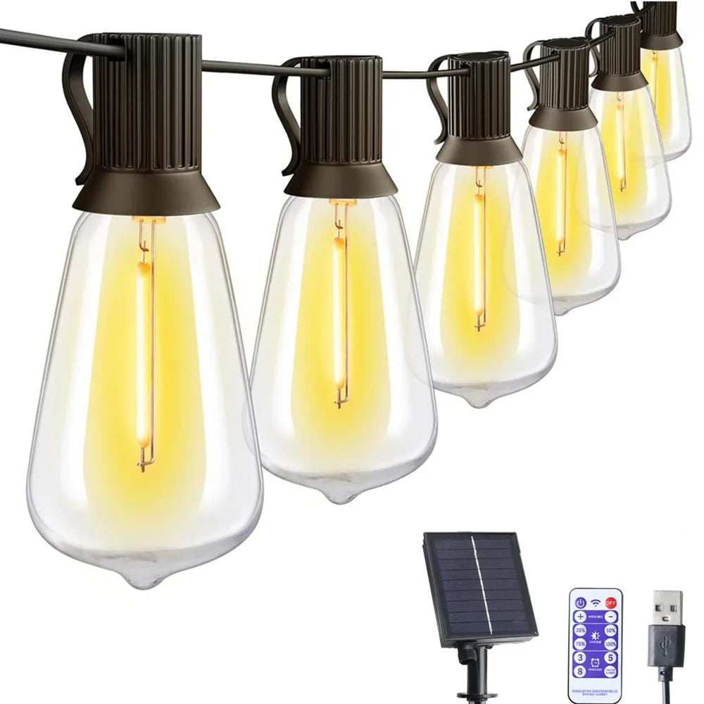 Guirnalda de Luces Solar LED para Exterior