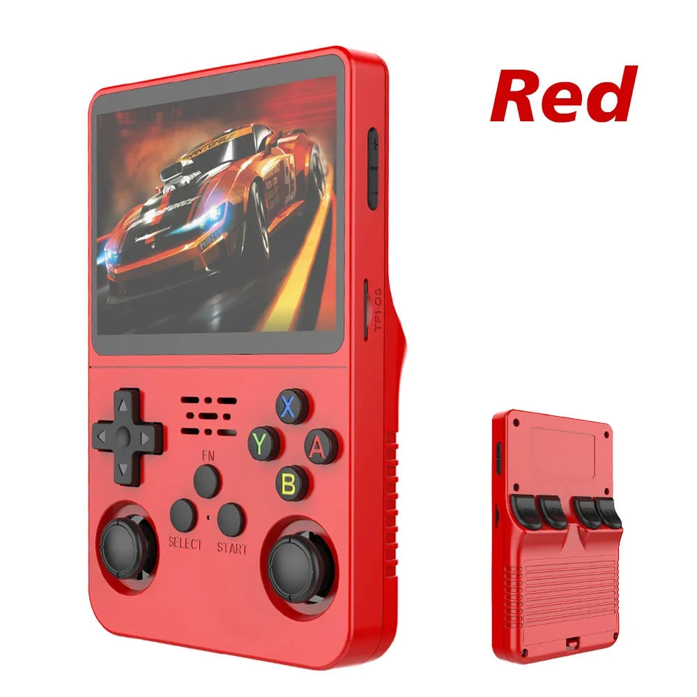 Consola de juegos portátil Retro ARKOS R36S, sistema Linux, reproductor de vídeo con pantalla IPS de 3,5 pulgadas, consola de juegos portátil de 64GB/128GB