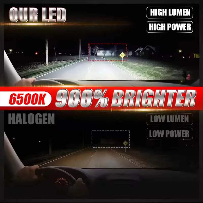 1100W 1080000 LM H7 H4 Canbus faro de coche Mini lente H11 H8 9005 9006 HB3 HB4 bombilla de proyector LED 6000K Auto motocicleta Mini lente