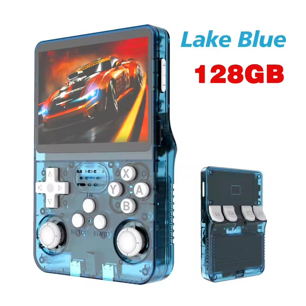Consola de juegos portátil Retro ARKOS R36S, sistema Linux, reproductor de vídeo con pantalla IPS de 3,5 pulgadas, consola de juegos portátil de 64GB/128GB
