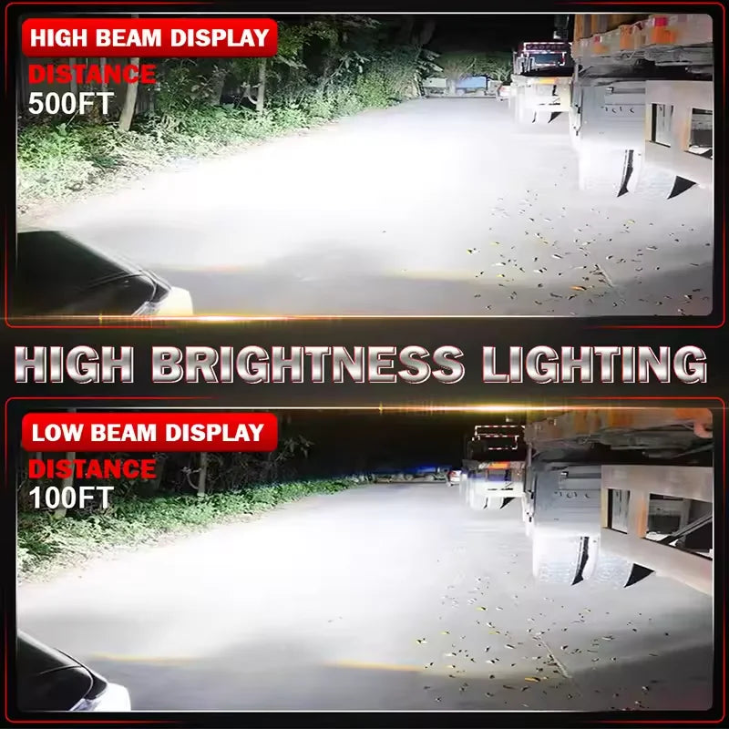 1100W 1080000 LM H7 H4 Canbus faro de coche Mini lente H11 H8 9005 9006 HB3 HB4 bombilla de proyector LED 6000K Auto motocicleta Mini lente