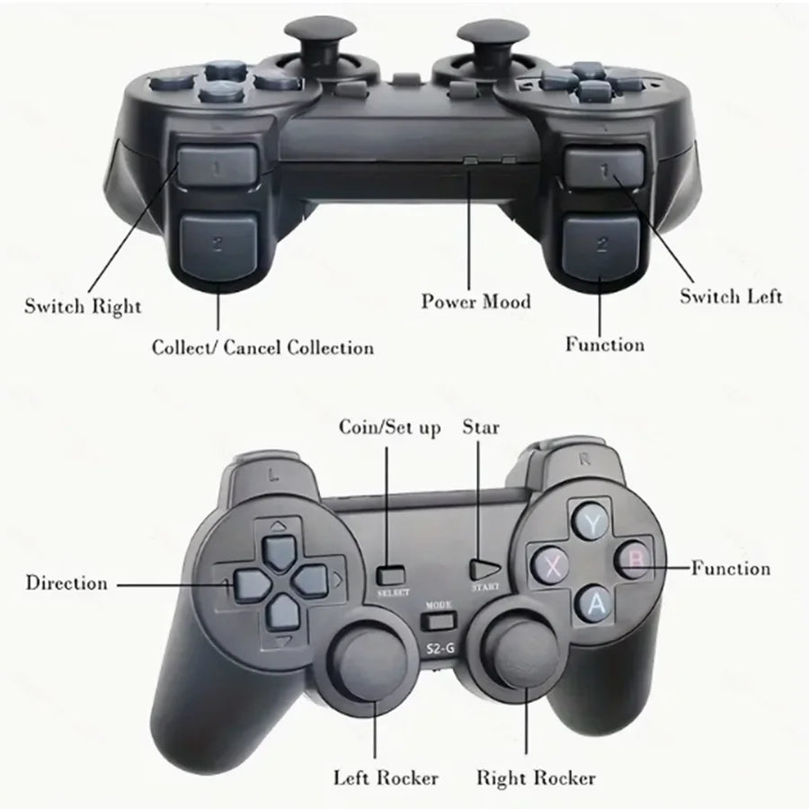 Consola Retro 4K Basix 64GB +20,000 Juegos y Controles Inalámbricos