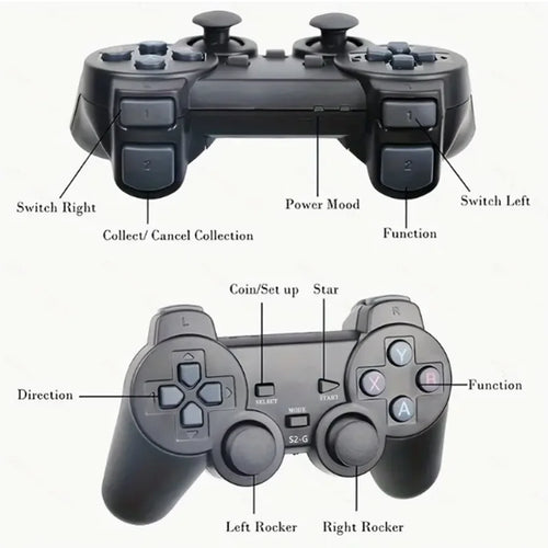 Consola Retro 4K Basix 64GB +20,000 Juegos y Controles Inalámbricos