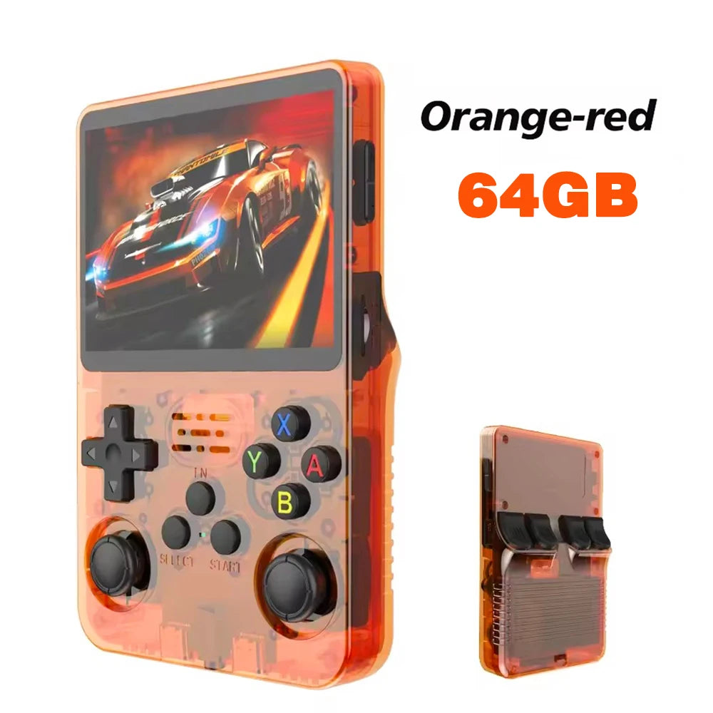 Consola de juegos portátil Retro ARKOS R36S, sistema Linux, reproductor de vídeo con pantalla IPS de 3,5 pulgadas, consola de juegos portátil de 64GB/128GB