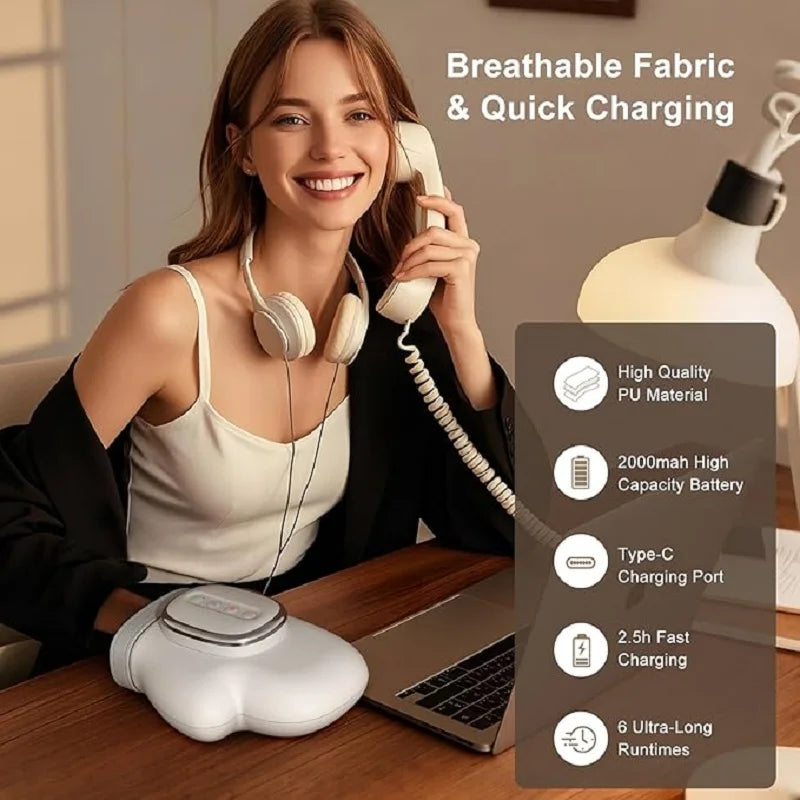 Masajeador de manos con Airbag, masajeador de manos inalámbrico de compresión, masajeador de dedos, túnel carpiano mejorado y masaje para aliviar los muñecas, regalo