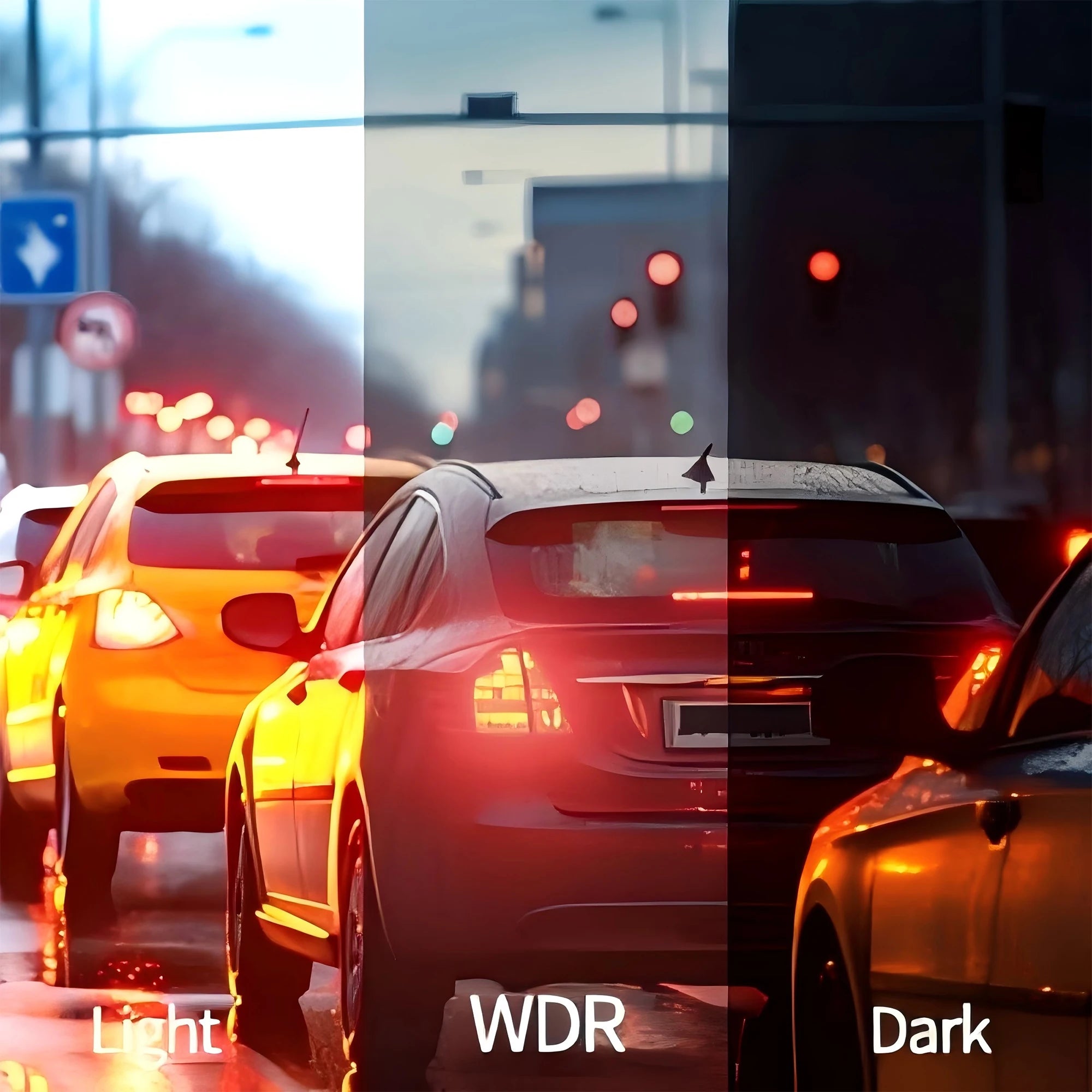 Dashcam para coches, caja negra de 4 canales, cámara de conducción WiFi FHD 1080P, grabación en bucle de visión nocturna, kit de cables duros, accesorios para coche