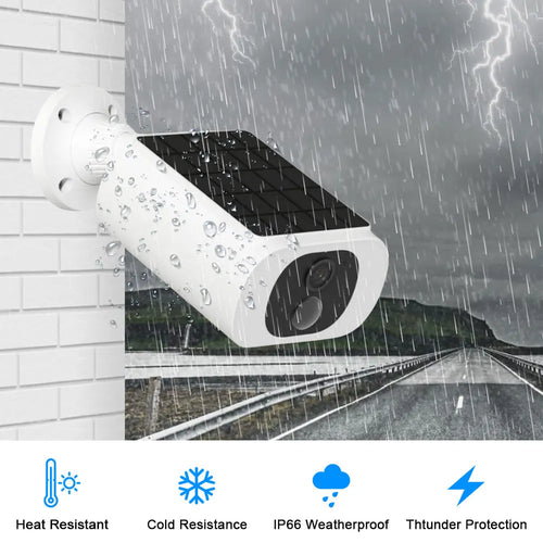 Cámara de Seguridad Solar WiFi Tuya, Tipo Bala, para Exteriores, 5MP, Impermeable, con Batería, CCTV, Vigilancia, Inalámbrica, Audio Bidireccional