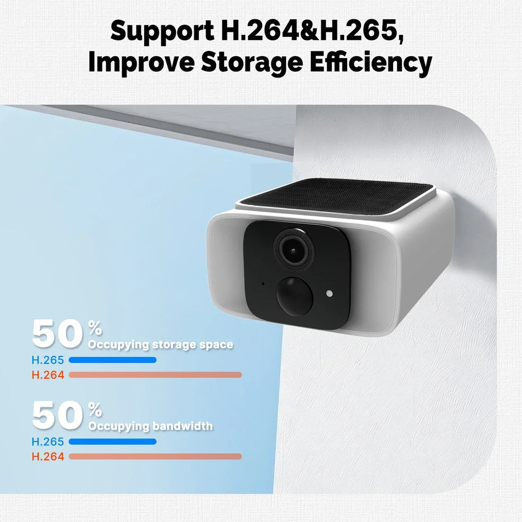 Cámara de Seguridad Solar WiFi Tuya, Tipo Bala, para Exteriores, 5MP, Impermeable, con Batería, CCTV, Vigilancia, Inalámbrica, Audio Bidireccional