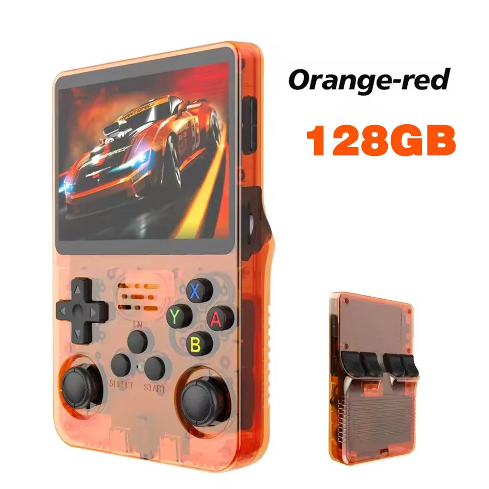 Consola de juegos portátil Retro ARKOS R36S, sistema Linux, reproductor de vídeo con pantalla IPS de 3,5 pulgadas, consola de juegos portátil de 64GB/128GB