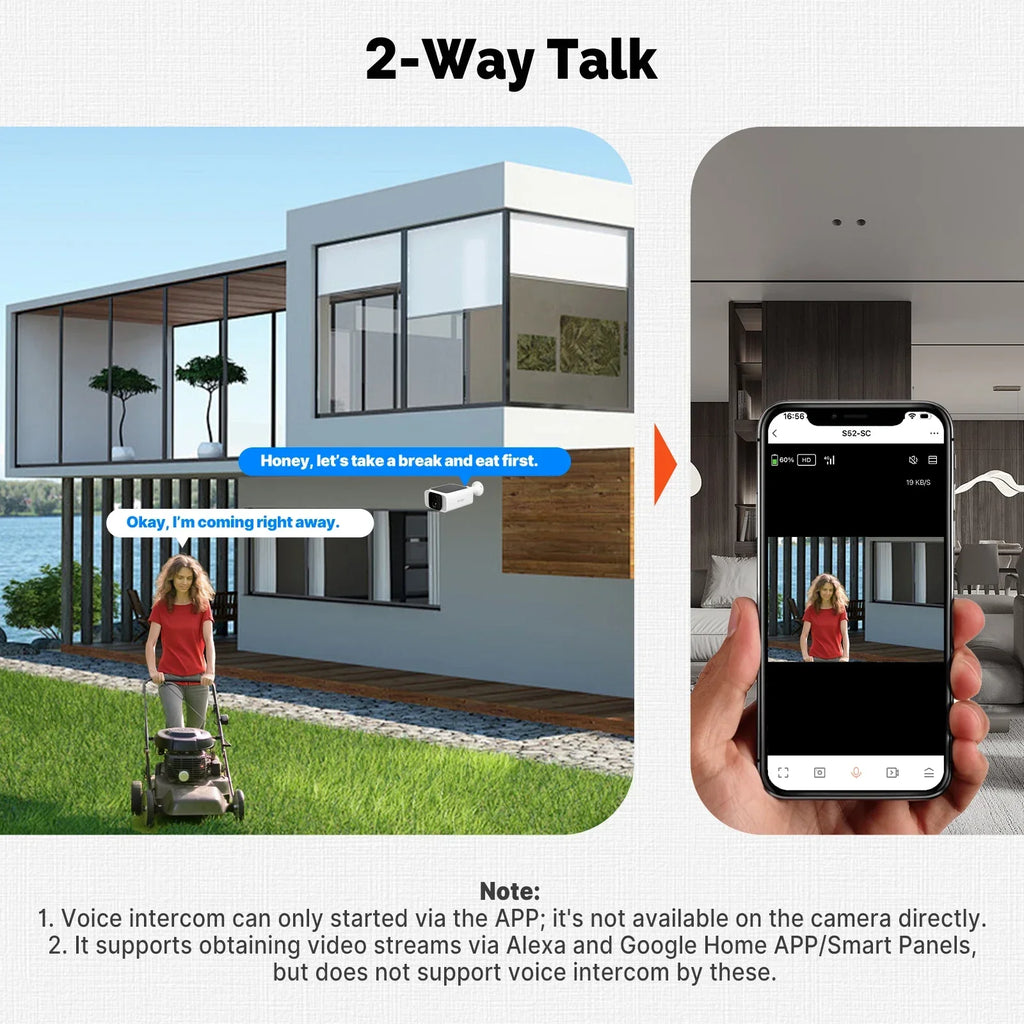 Cámara de Seguridad Solar WiFi Tuya, Tipo Bala, para Exteriores, 5MP, Impermeable, con Batería, CCTV, Vigilancia, Inalámbrica, Audio Bidireccional