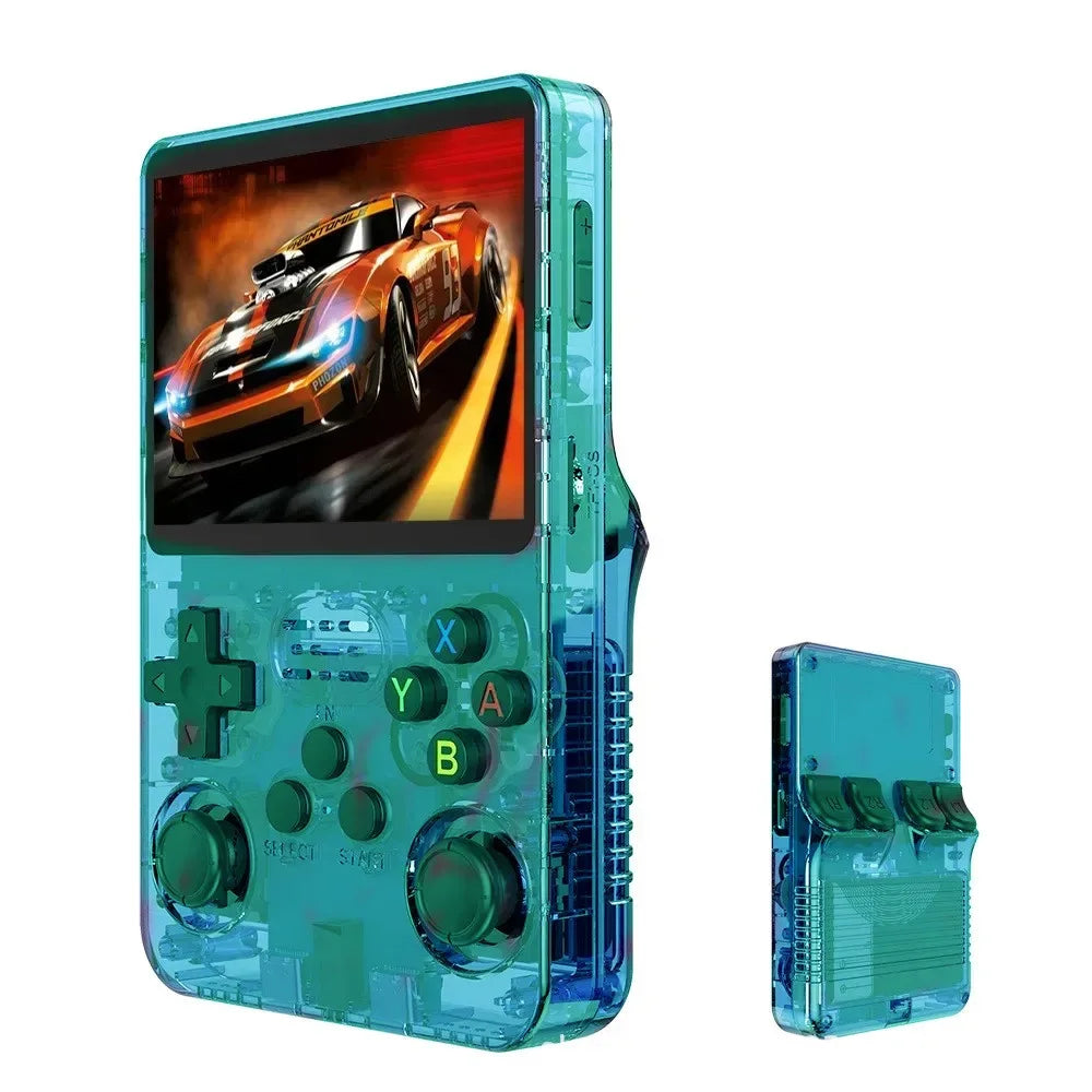 Consola de juegos portátil Retro ARKOS R36S, sistema Linux, reproductor de vídeo con pantalla IPS de 3,5 pulgadas, consola de juegos portátil de 64GB/128GB