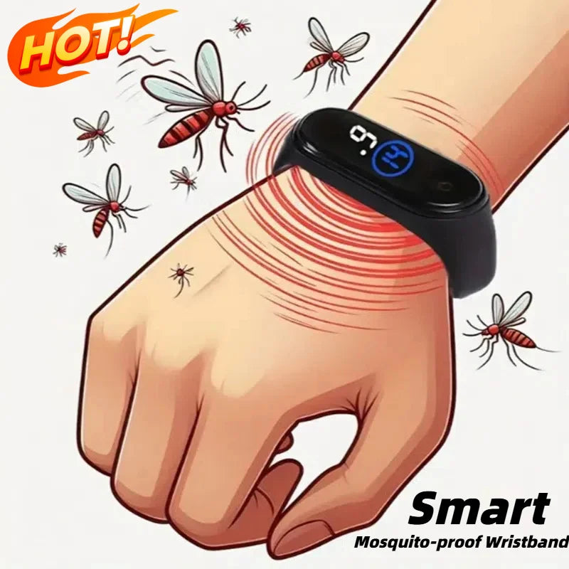 Pulsera Ultrasónica Antimosquitos Recargable Unisex (Sin Químicos)
